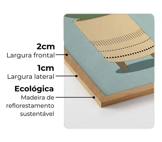 Imagem da moldura Flat